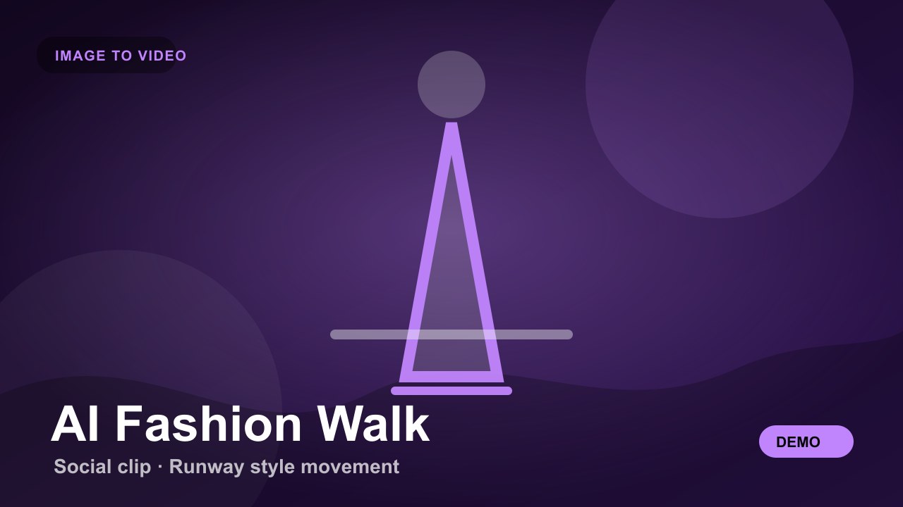 AI Fashion Walk image upload