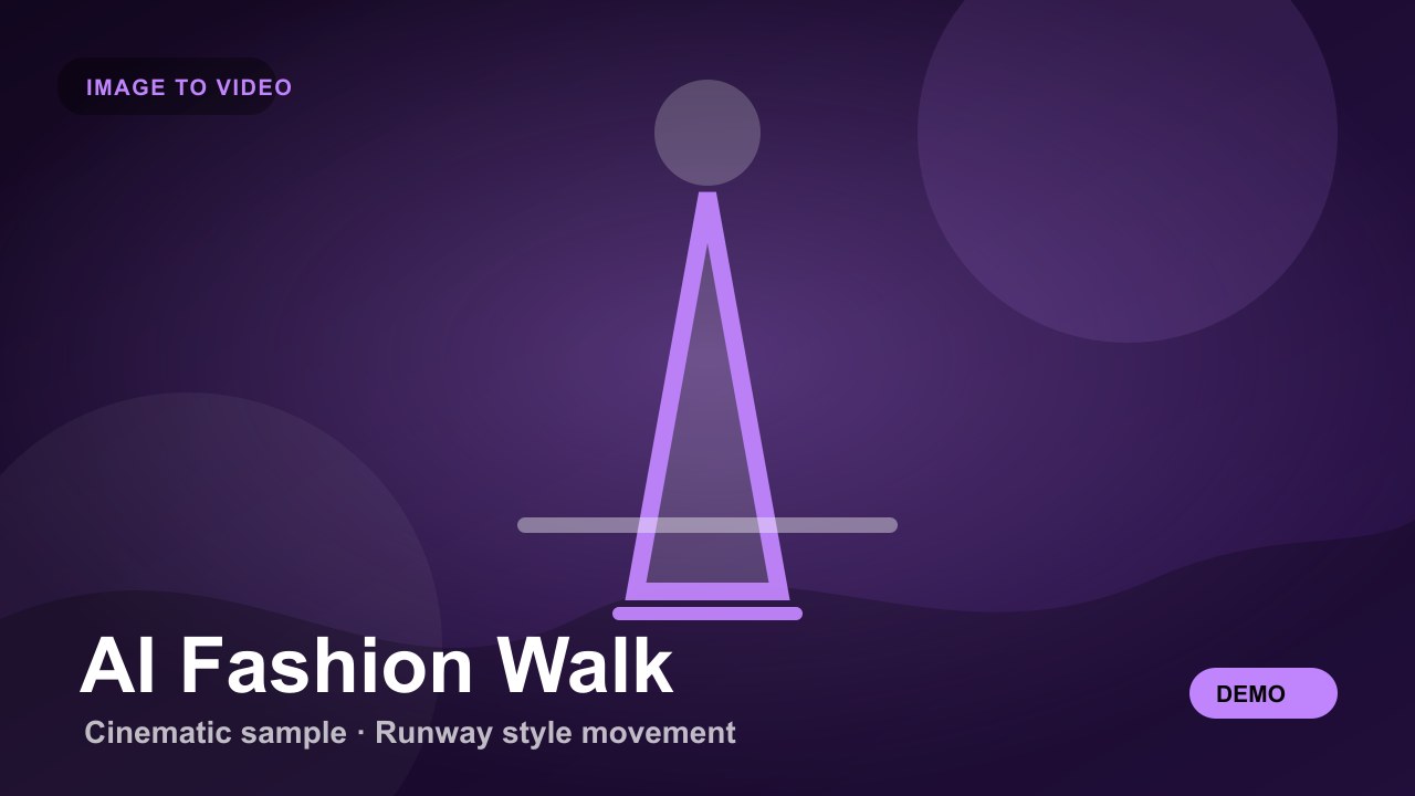 AI Fashion Walk generated result