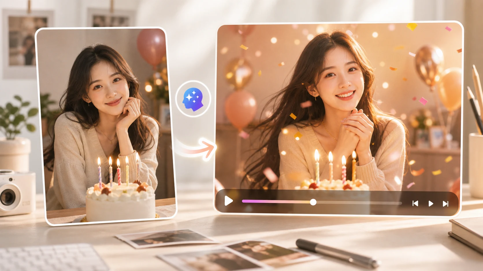 How to Make a Birthday Video From Photos in a Simple Workflow cover image