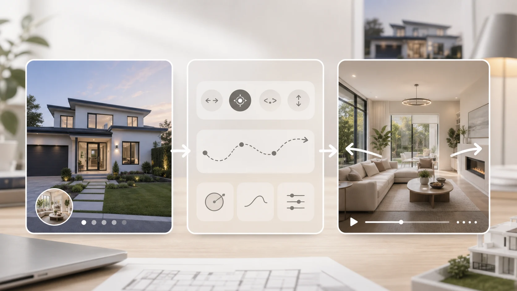 Step-by-step how to make real estate video from photos workflow