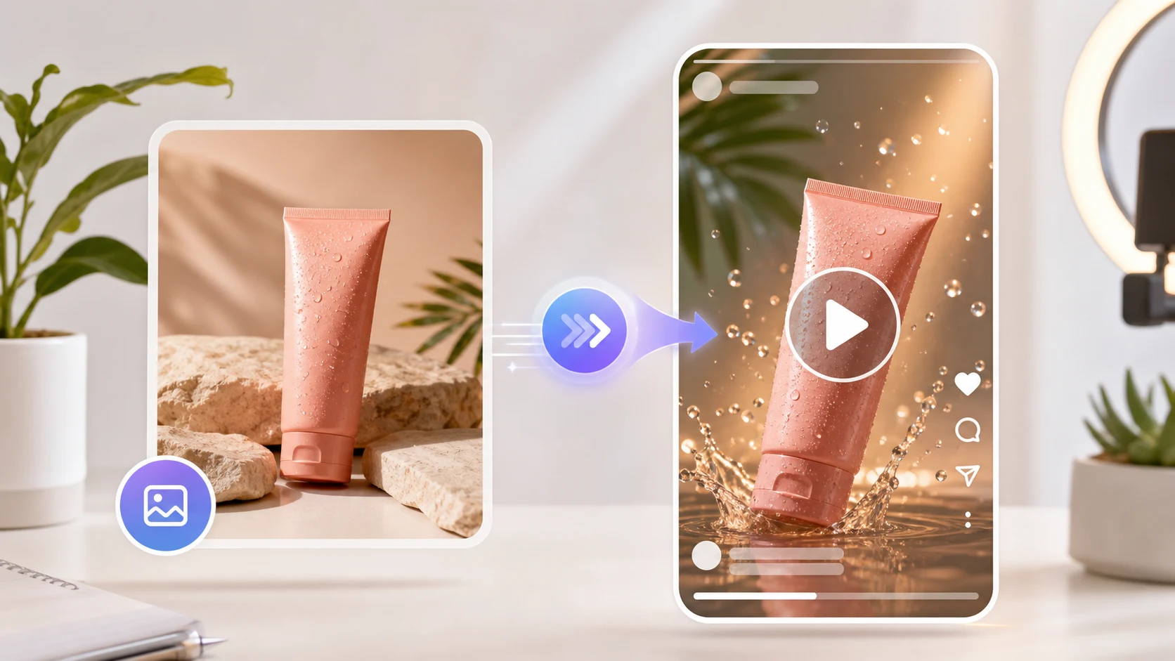 Criar Reels com foto de produto: o jeito rápido de sair do estático cover image