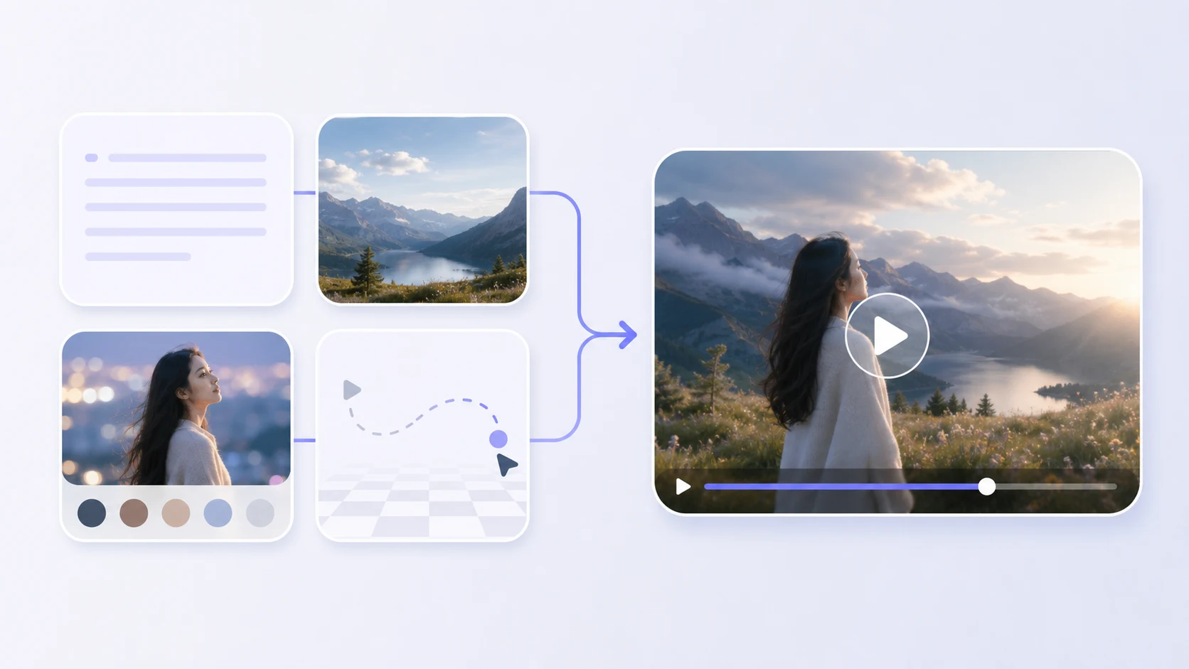 Step-by-step gerador de vídeo com IA workflow
