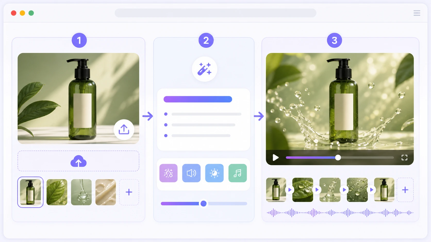 Step-by-step transformar imagem em vídeo online grátis workflow