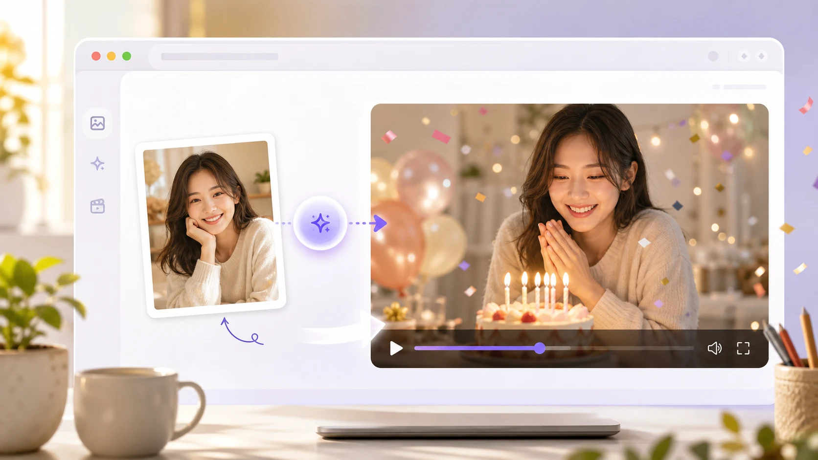 生日祝福视频怎么用照片做:不用剪辑也能发朋友圈 cover image